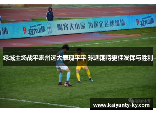 绿城主场战平泰州远大表现平平 球迷期待更佳发挥与胜利
